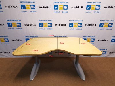 B8-3000 Elektra Reguliuojamas Stalo Mechanizmas Su Sa Beržo Stalviršiu165x95cm, Danija