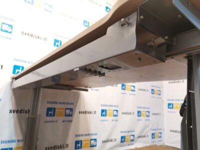 Mechaniškai Reguliuojamas Stalas Su Medžio 180x90cm Stalviršiu, Švedija