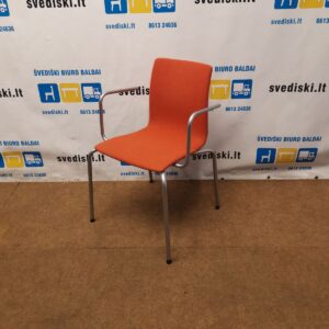 Scandiform Oranžinė Kėdė Su Porankiais, Švedija